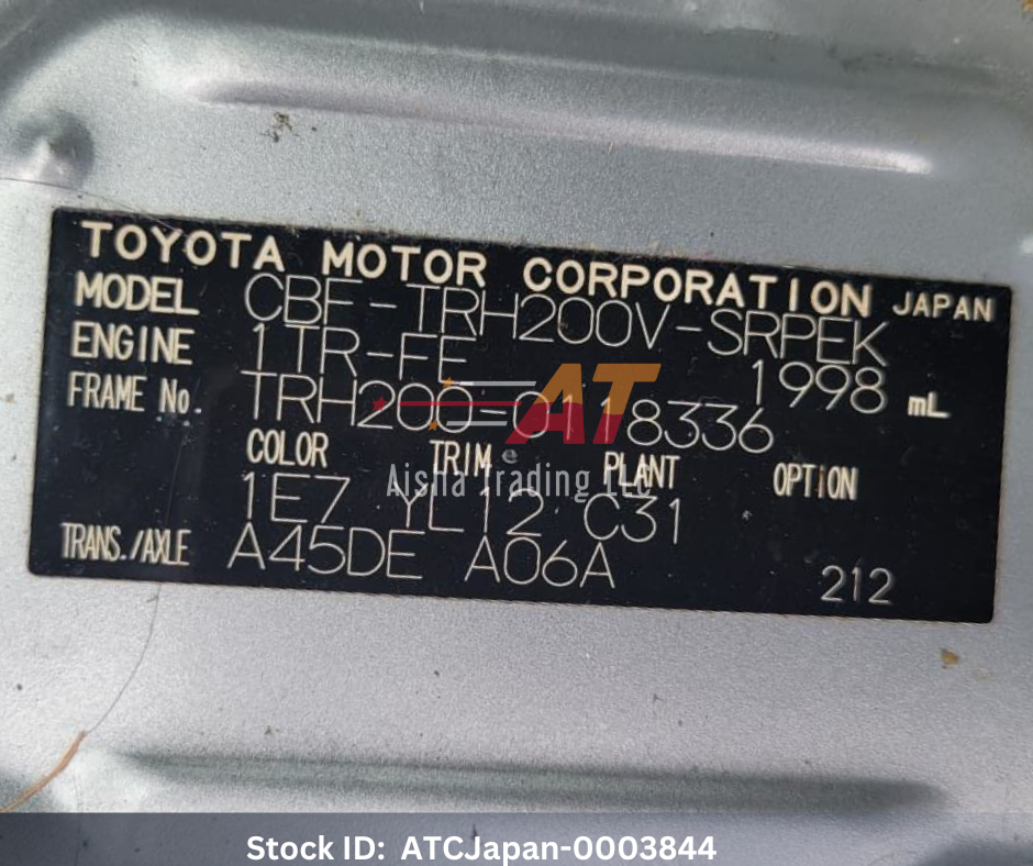 2010 Toyota Hiace Van